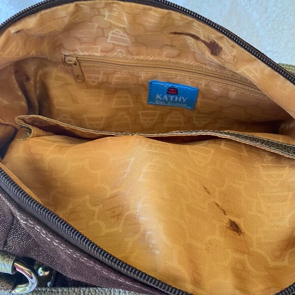 Kathy Van Zeeland Brown Bronze Embellished Large Shoulder Tote - Picture 15 of 16